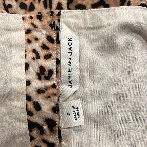 Girls Janie & Jack Leopard Romper Size 7 - Picture 4 of 4